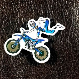 Freestyle Motorcross Extreme Single Decor Accent Athletics Sticker